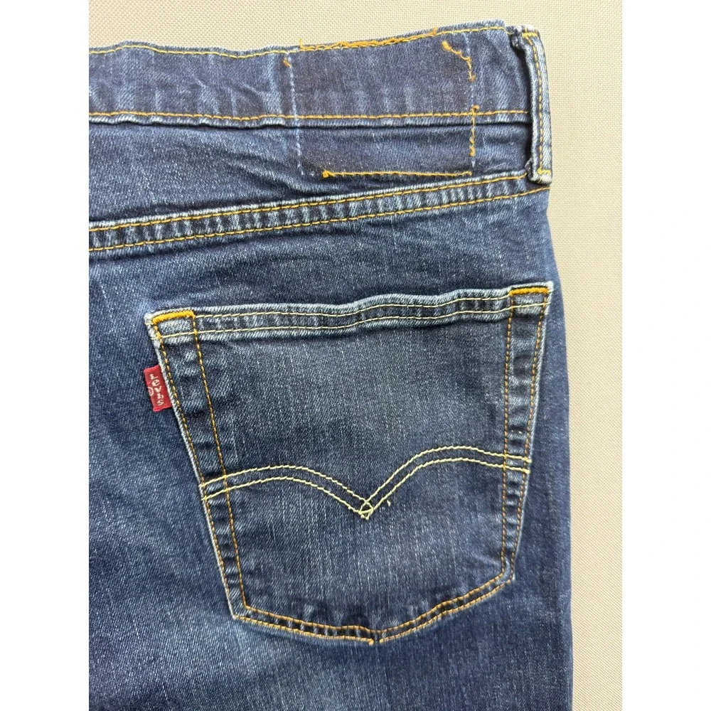 Levi's 514 Straight Fit Jeans Mens Blue Denim‎ 34x29